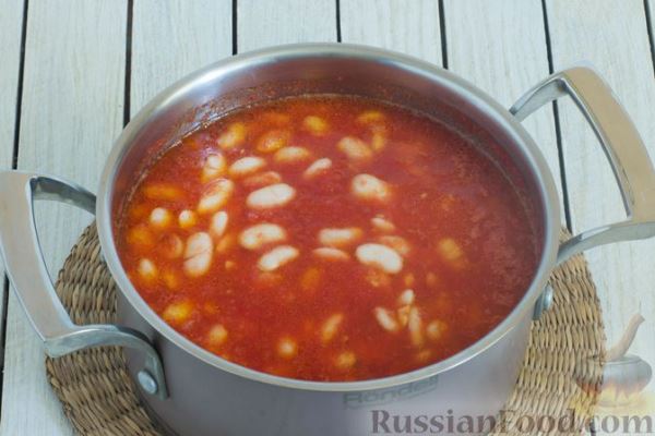 Фасоль в томатном соусе (на зиму)